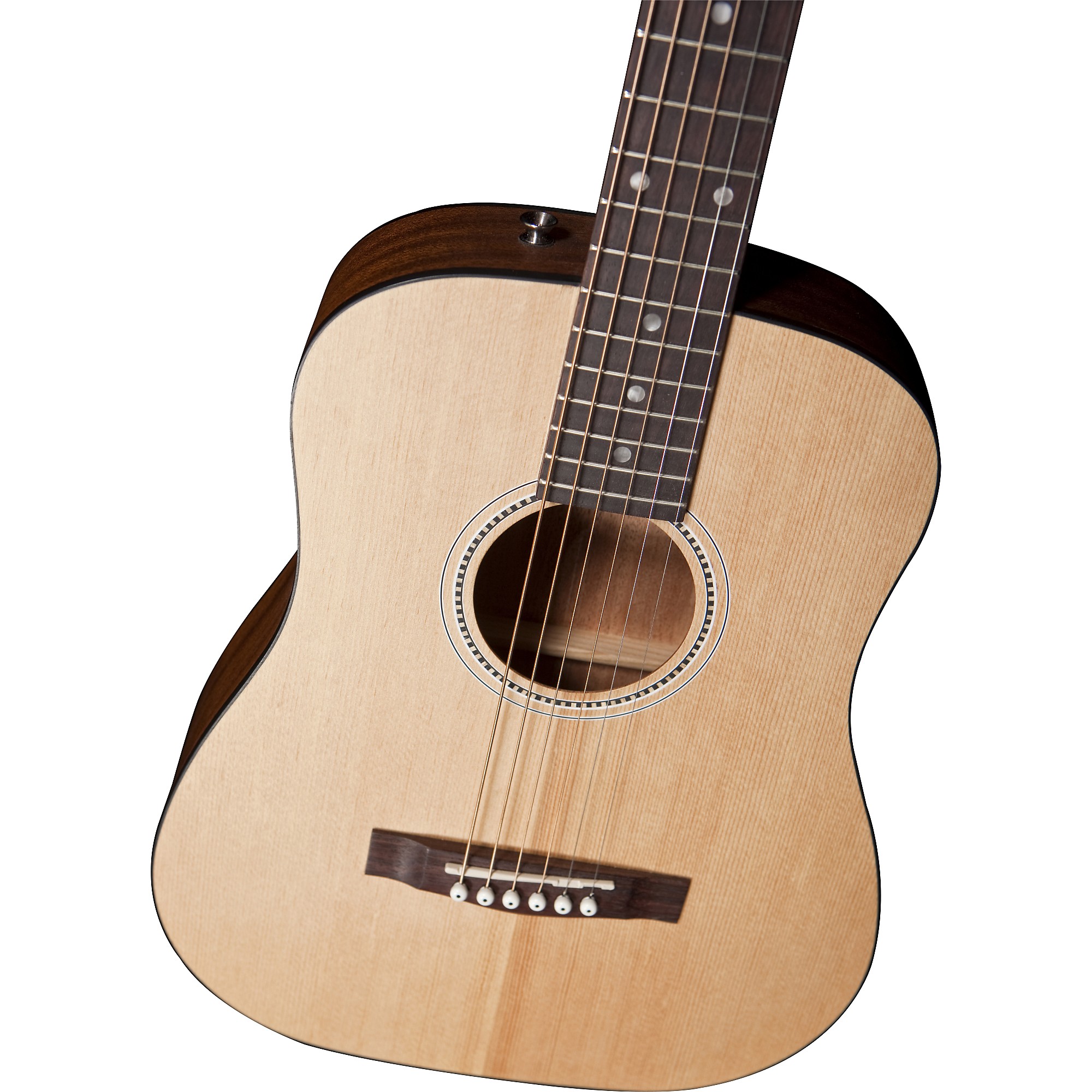 Open Box Fender Newporter Mini Acoustic Guitar Natural | Guitar Center