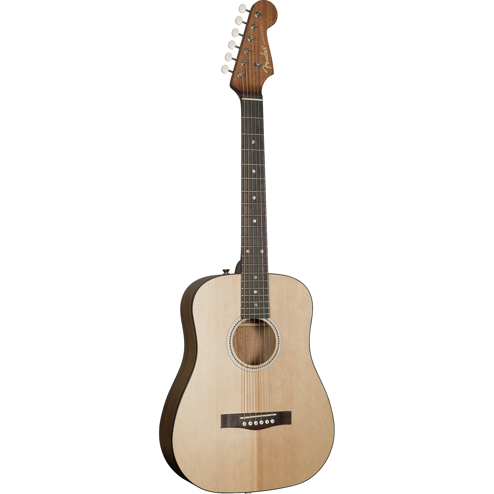 Open Box Fender Newporter Mini Acoustic Guitar Natural | Guitar Center