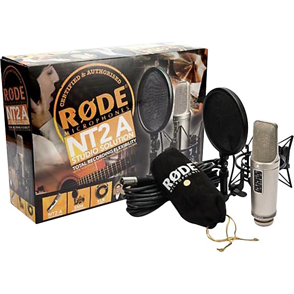 Open Box RODE NT2-A Studio Condenser Microphone Bundle Level 1