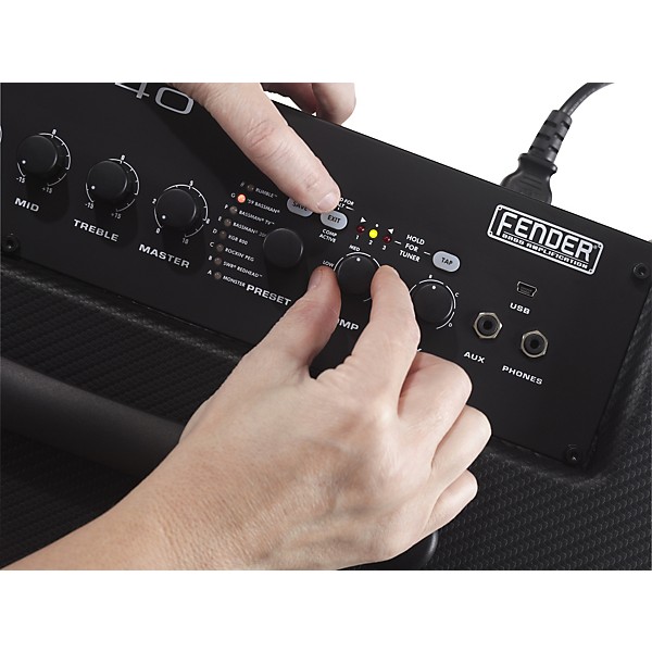 Open Box Fender Bronco 40 40W 1x10 Bass Combo Amp Black