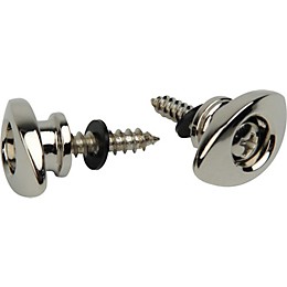 D'Addario Elliptical End Pin Strap Button Chrome