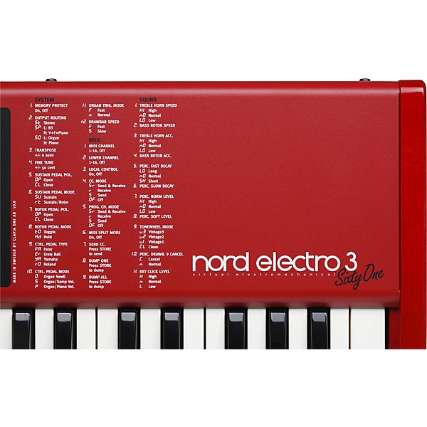RARE Nord Electro Original 73 Key Keyboard Synthesizer PARTS