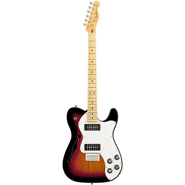 Fender Modern Player Telecaster Thinline Deluxe Electric Guitar 3-Color Sunburst Maple Fretboard