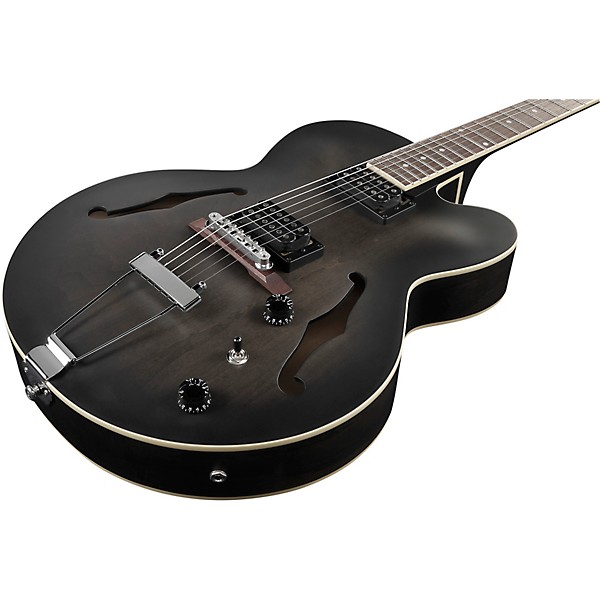 Ibanez Artcore AF55 Hollowbody Electric Guitar Flat Transparent Black