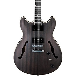 Open Box Ibanez Artcore AS53 Semi-Hollow Electric Guitar Level 2 Flat Transparent Black 190839593917