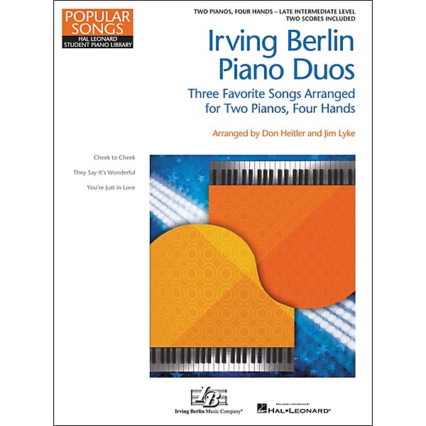 Hal Leonard Irving Berlin Piano Duos - Three Favorite Songs Arranged For 2 Pianos / 4 Hands
