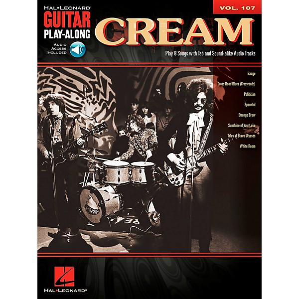 Hal Leonard Cream - Guitar Play-Along Volume 107 (Book/Online Audio)
