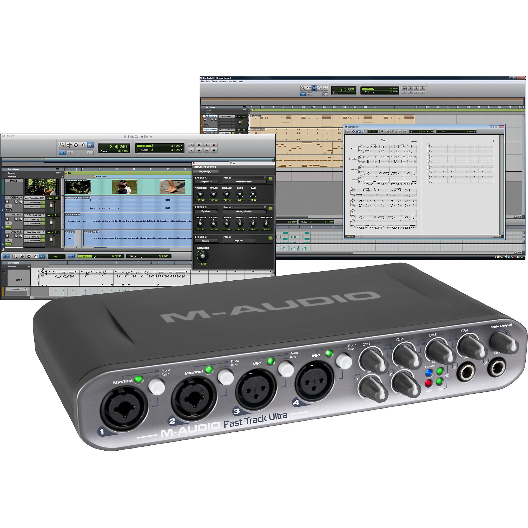 Open Box M-Audio Fast Track Ultra USB Audio Interface with Pro
