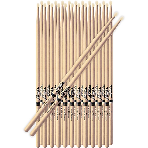 Promark American Hickory Drum Sticks 12-Pair Nylon 5A