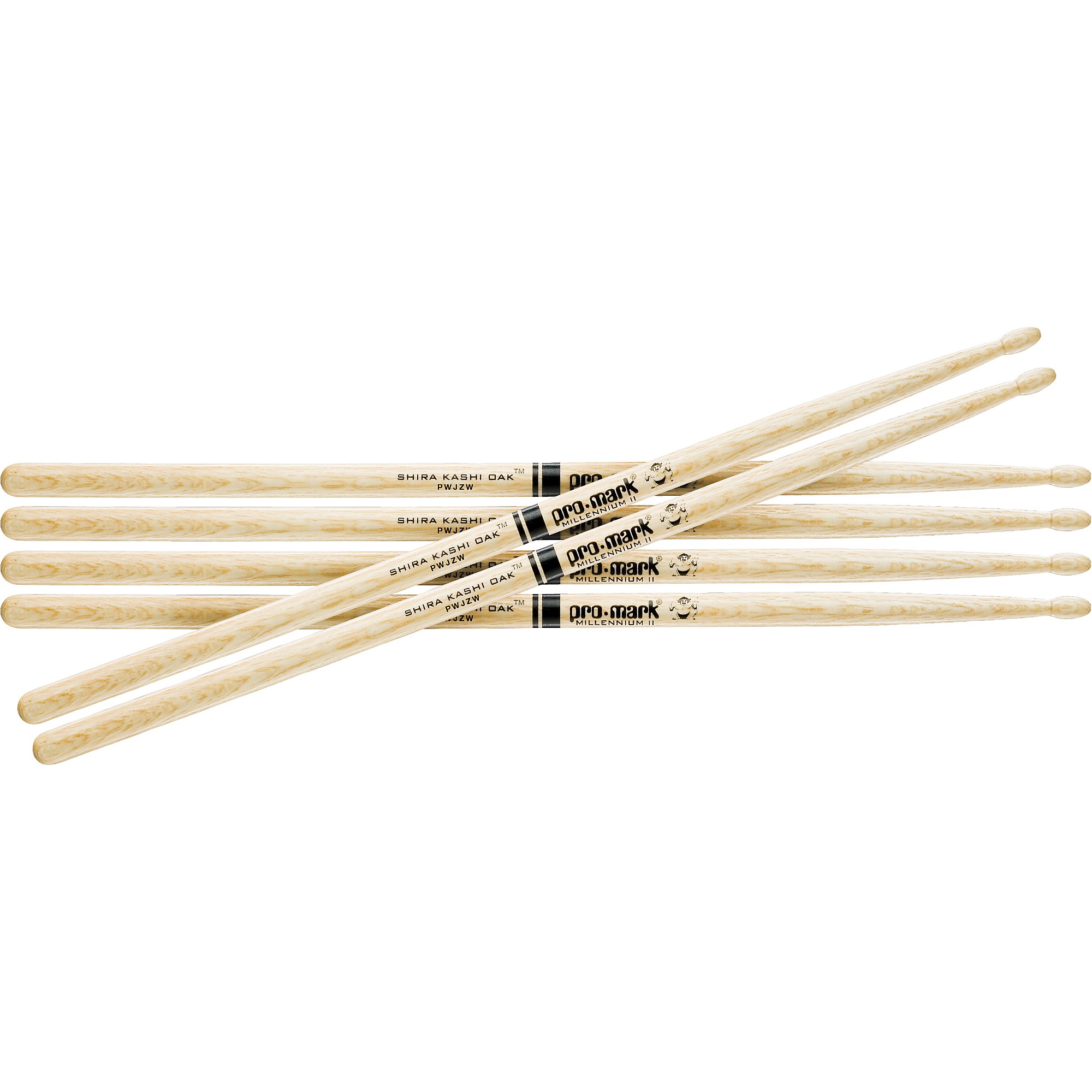 Promark Japanese White Oak Drum Sticks 3-Pair Wood 2B | Guitar Center