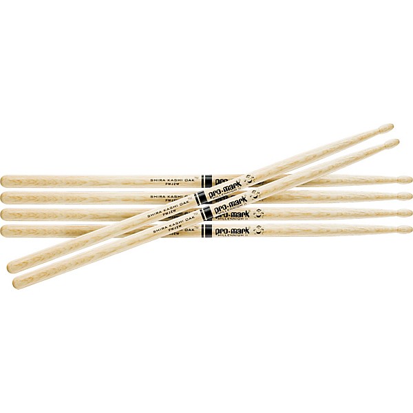 Promark 3-Pair Japanese White Oak Drum Sticks Wood 2B