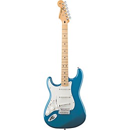 Open Box Fender Standard Stratocaster Left Handed  Electric Guitar Level 2 Black, Gloss Maple Fretboard 190839392893