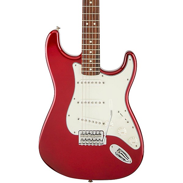 Fender Standard Stratocaster Electric Guitar with Rosewood Fretboard Candy Apple Red Rosewood Fretboard