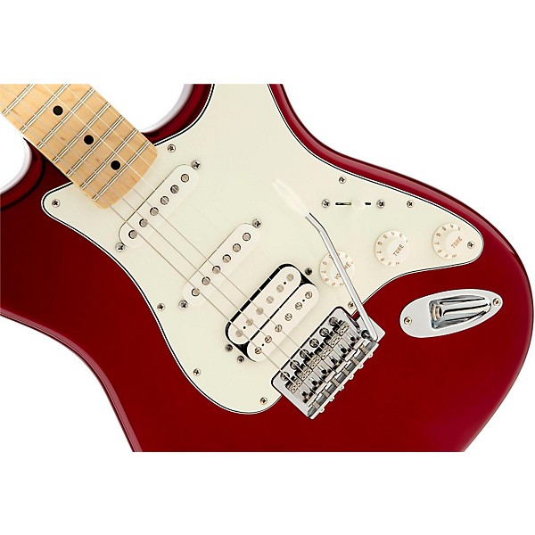 Open Box Fender Standard Stratocaster HSS Electric Guitar Level 2 Candy Apple Red,  Gloss Maple Fretboard 190839421135