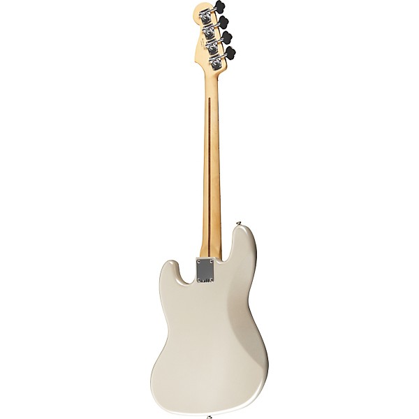 Fender Standard Jazz Bass Guitar White Chrome Pearl Gloss Maple Fretboard