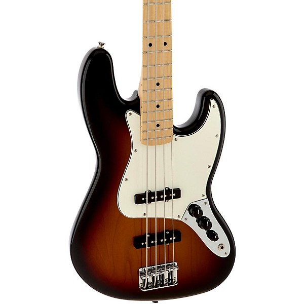 Open Box Fender Standard Jazz Bass Guitar Level 1 Brown Sunburst Gloss Maple Fretboard