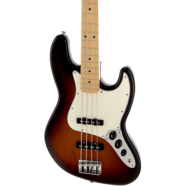 Open Box Fender Standard Jazz Bass Guitar Level 1 Brown Sunburst Gloss Maple Fretboard