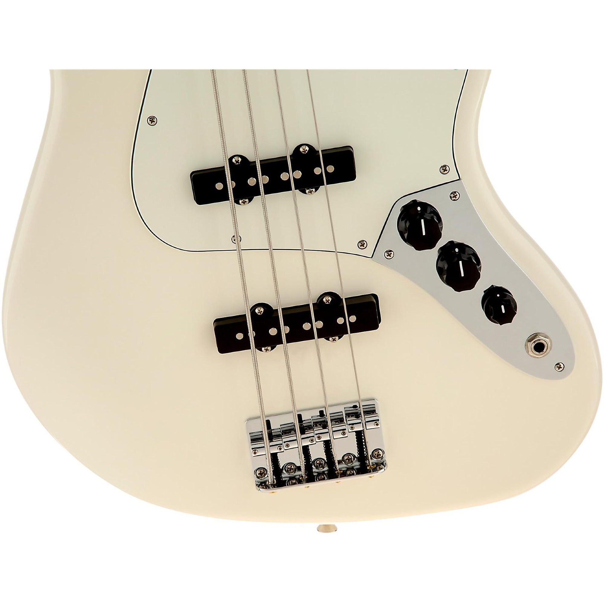 Fender Standard Jazz Bass Guitar Arctic White Gloss Maple