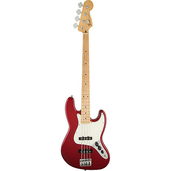 Fender Standard Jazz Bass Guitar Candy Apple Red Gloss Maple Fretboard
