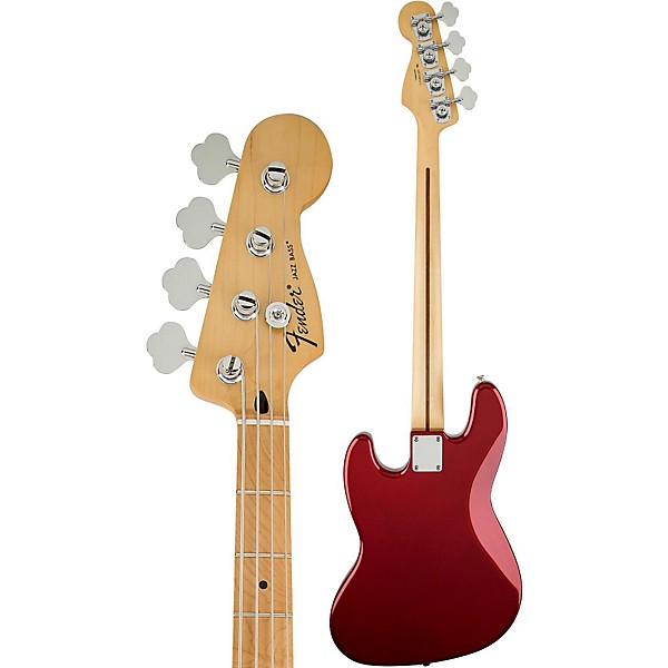 Fender Standard Jazz Bass Guitar Candy Apple Red Gloss Maple Fretboard