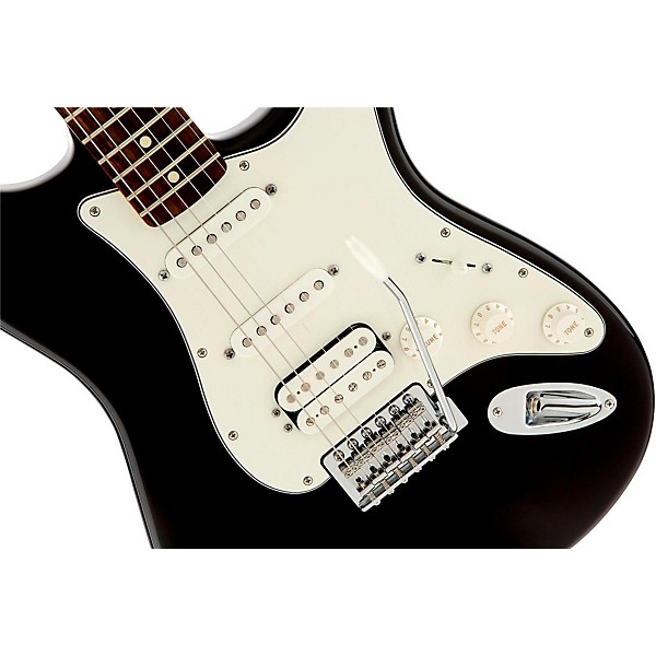 Fender Standard Stratocaster HSS Electric Guitar Black Rosewood Fretboard