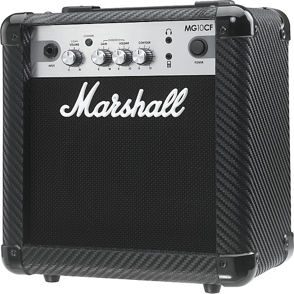 Open Box Marshall MG Series MG10CF 10W 1x6.5 Guitar Combo Amp Level 1 Carbon Fiber
