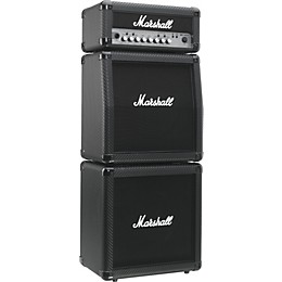 Open Box Marshall MG Series MG15CFXMS 15W Guitar Mini Stack Level 2 Carbon Fiber 190839104854