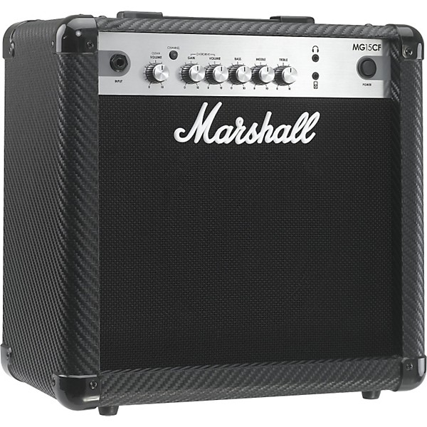 Open Box Marshall MG Series MG15CF 15W 1x8 Guitar Combo Amp Level 2 Carbon Fiber 888365523170