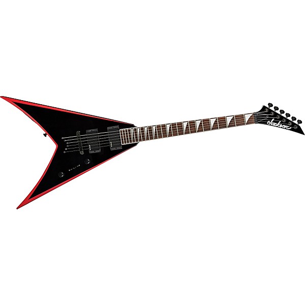 Jackson KVXT King V X Series Electric Guitar Black, Blood Red Bevels
