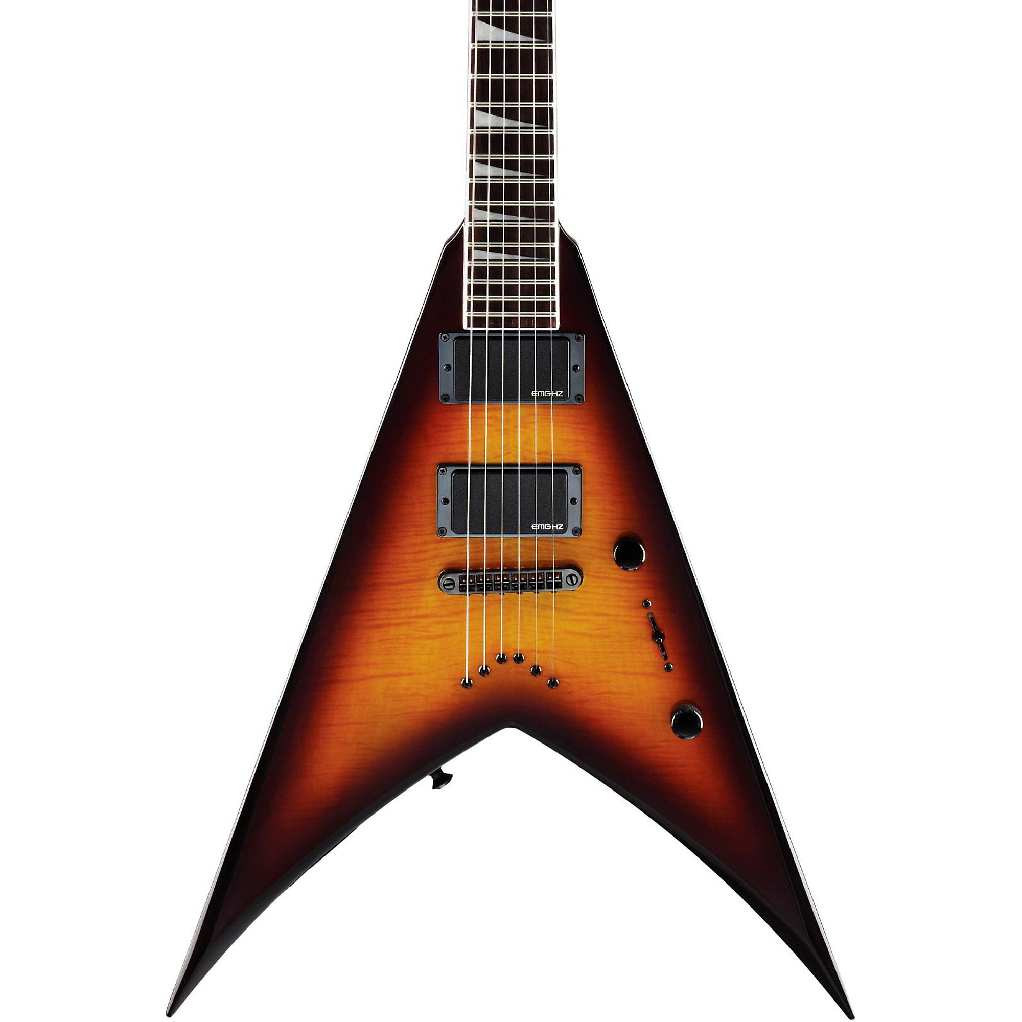 Open Box Jackson KVXT King V X Series Electric Guitar Burnt Open Box Jackson KVXT King V X Series Electric Guitar Burnt