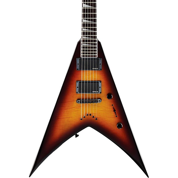 Used Jackson KVX10 EMG 81/85 MIJ King V Flying V Black Made