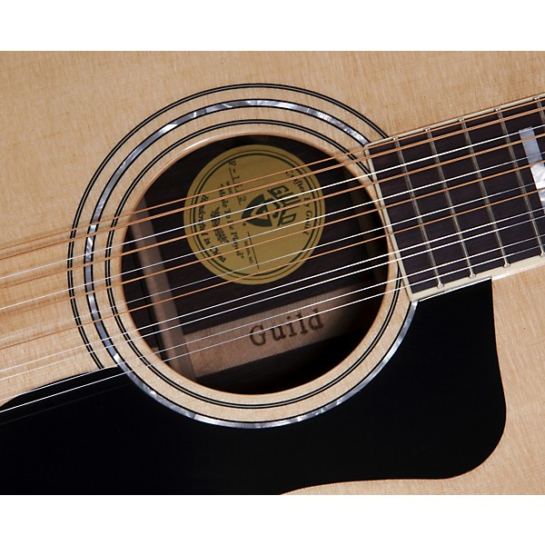 Guild GAD Series F-1512 12-String Jumbo Acoustic Guitar Natural