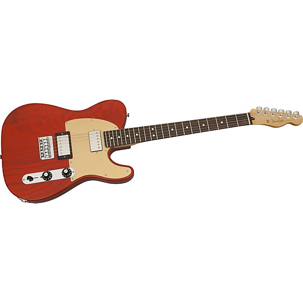 Fender FSR Blacktop Ash Telecaster Electric Guitar Transparent Sunset Orange Rosewood Fretboard