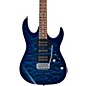 Open Box Ibanez GRX70QA Electric Guitar Level 2 Transparent Blue Burst 190839245496 thumbnail