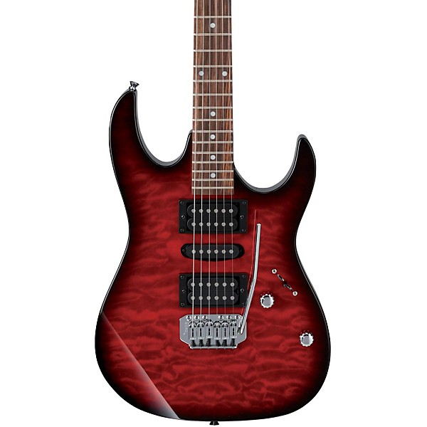 Ibanez GRX70QA Electric Guitar Transparent Red Burst