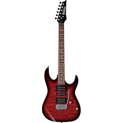 Ibanez Grx70qa Electric Guitar Transparent Red Burst for sale