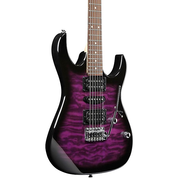 Open Box Ibanez GRX70QA Electric Guitar Level 1 Transparent Violet Sunburst