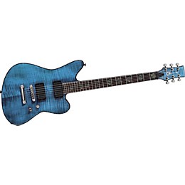 ギター CharvelDesolation DST-1FRTransBlue Smear Charvel Desolation Skatecaster 1 Electric Guitar Transparent Blue