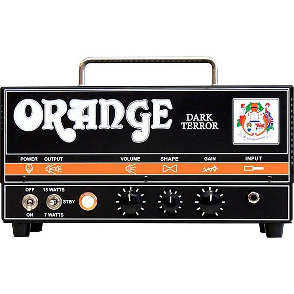Open Box Orange Amplifiers DA15H Dark Terror 15 15W Tube Guitar Amp Head Level 2 Regular 194744154447