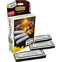 Hohner Hot Metal Harmonica Value Pack