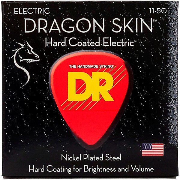 DR Strings DSE-11 Dragon Skin Coated Heavy Electric Guitar Strings