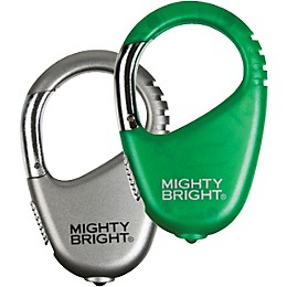 Mighty Bright Carabiner Light 2-Pack Silver and Green