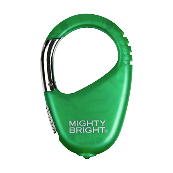 Mighty Bright Carabiner Light 2-Pack Silver and Green