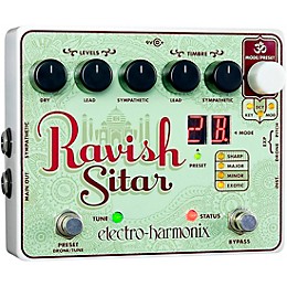 Open Box Electro-Harmonix The Ravish Sitar Synthesizer Guitar Effects Pedal Level 1