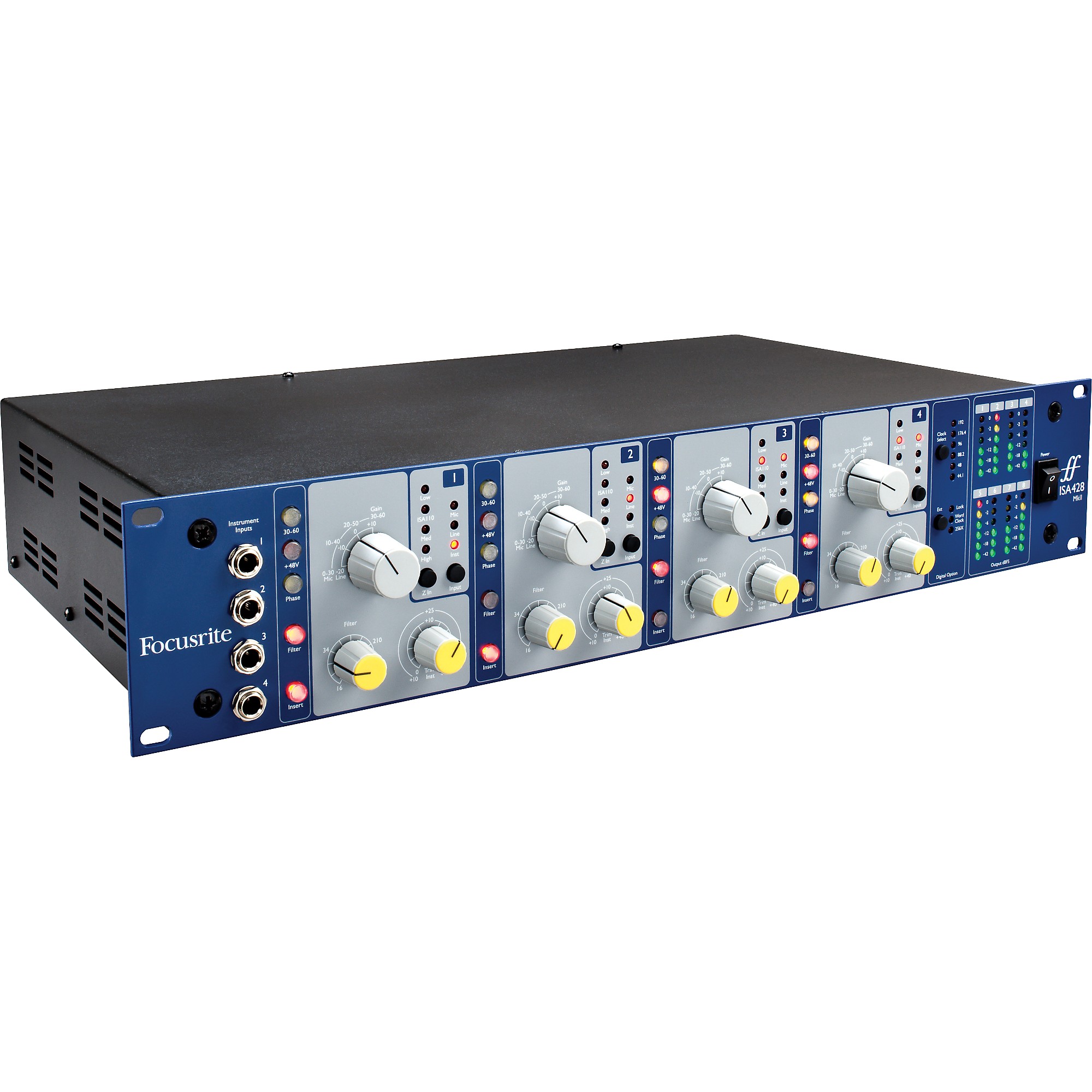 Focusrite ISA428 MKII 4-Channel Microphone Preamp | Guitar Center