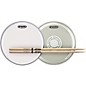 Evans EC Reverse Dot Snare Batter and Snare Side Head Pack With Free Pair of Promark Sticks Nylon 5A thumbnail
