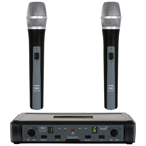 Galaxy Audio ECD Dual Channel UHF Wireless System with Dual HH38 Handhelds Band D