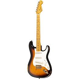 Fender Custom Shop 1955 Stratocaster Relic Ash w/Abby Hand-Wound Pickups Electric Guitar Masterbuilt by Dale Wilson 2-Color Sunburst