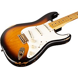 Fender Custom Shop 1955 Stratocaster Relic Ash w/Abby Hand-Wound Pickups Electric Guitar Masterbuilt by Dale Wilson 2-Color Sunburst