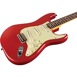 Fender Custom Shop 1960 Stratocaster Relic with Matching Headstock Electric Guitar Dakota Red Matching Painted Headstock Rosewood Fretboard
